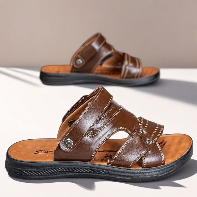 

Sandals men s summer new breathable open-toed youth beach shoes dual-purpose beach cool slippers non-slip men s sandals 44