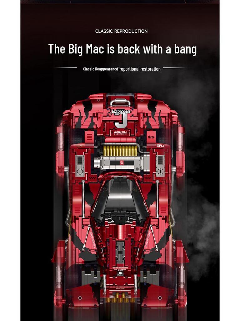 Guli 10619 Sports Car Juggernaut: Advanced Building Blocks Model for Boys