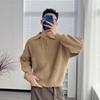 Men's High-End Autumn/Winter Knitted Pullover: Loose Fit Polo Sweater