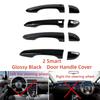 Car Upgrade Sticker ABS Gloss Black Accessorie Plated Exterior Door Handle Cover Trim Paste Style For Hyundai Tucson 2015-
