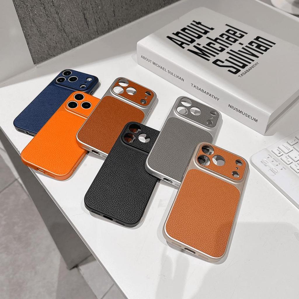 Lychee Texture Phone Case for iPhone 17 Pro Max - Precision Fit & Business Fashion Style