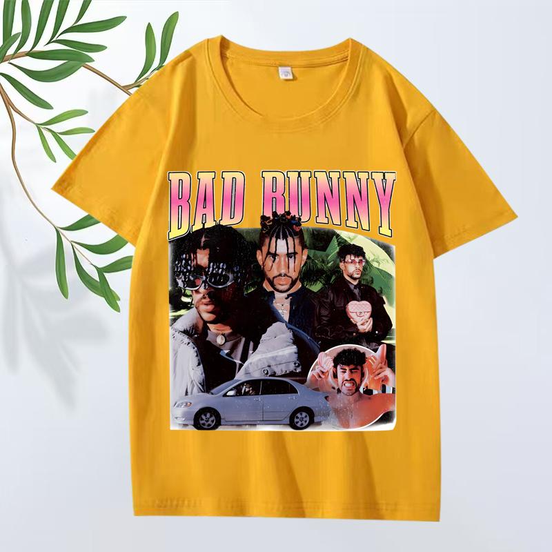 Bad Bunny Classic T Shirt 2025 New Unisex s Women Oversized 100 Cotton Streetwear Short Sleeve Summer Print Graphics Unisex Tops