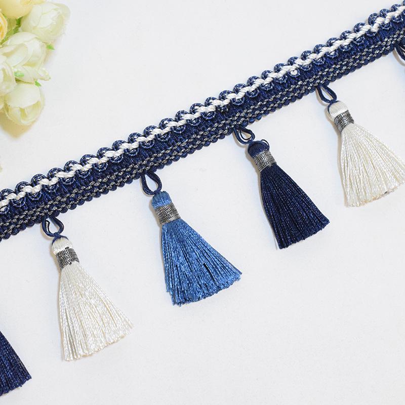 Red Tassel Lace - Multi-Use Home Accessory (12m) for Luggage, Curtains, and More