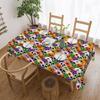 Rectangular Oilproof Pumpkin Halloween In Bright Classic  Table Cover  Table Cloth Tablecloth for Dining