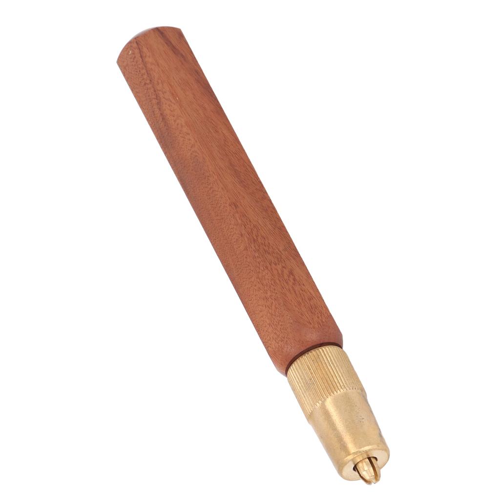 Hand Saw Handle Hex Shape Sour Branch Wood and Brass Mini Hacksaw Grip Handle for Woodworking