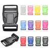4pcs 10mm Curved Buckle Lock Plastic Side Release Buckles Adjustable Safety Buckles  Outdoor Tool