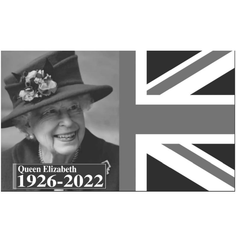 Queen Elizabeth Ii Garden Flag Banner Memorial Poster Union Jack Decor Bunting