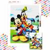 5D DIY Diamond Art Painting Kits for Adults, Master Tang and Mickey Mouse Full Round Crystal Diamond Kits for Beginner for Home Wall Decorate