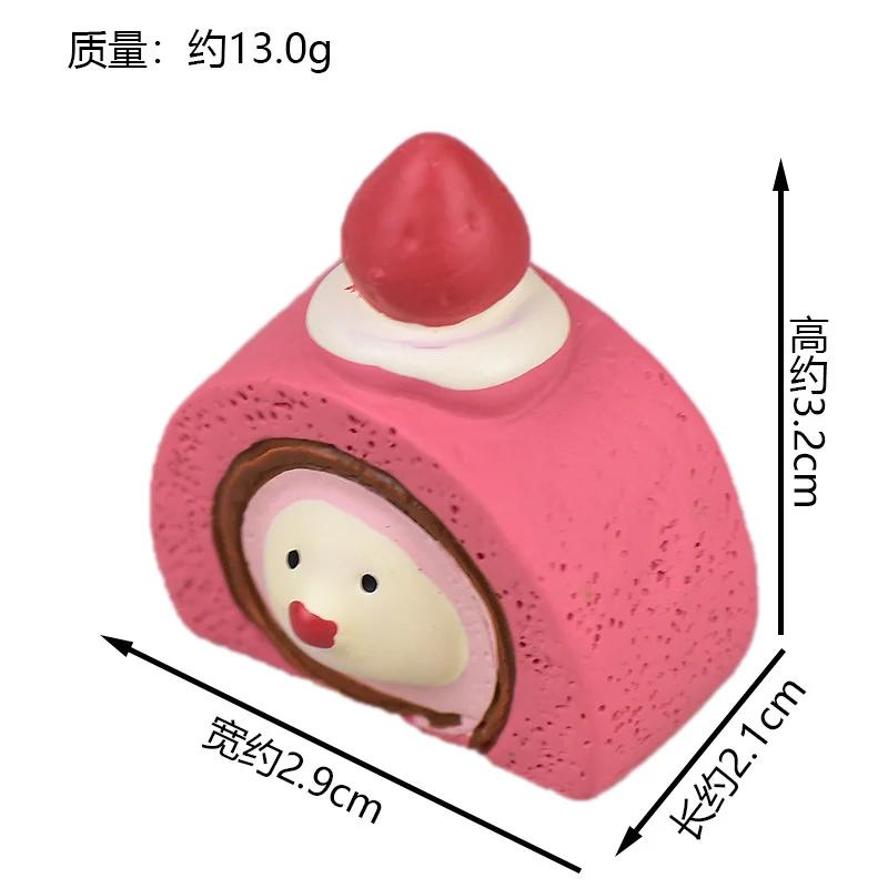 Zakka Summer Day Resin Ornaments watermelon Cat Home Desktop Scenic Decoration Mini Shooting Props Collection Toy for Kids