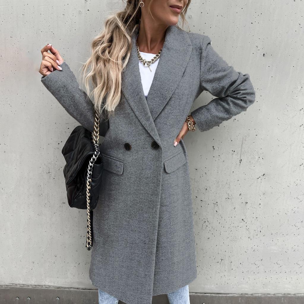 Women's Fashion Casual Solid Color Cardigan Formal Long Sleeve Jacket