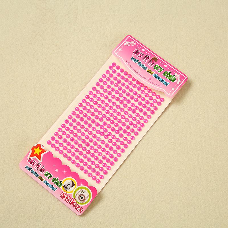 260pcs Acrylic Pearl & Rhinestone Stickers for DIY Decoration – Multi-Specification Customization