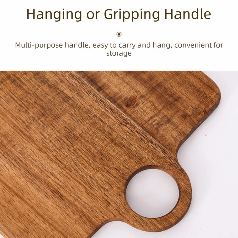 Multi-Purpose Charcuterie Serving Tray Sap Groove Pizza Pan Durable Steak Board Bread
