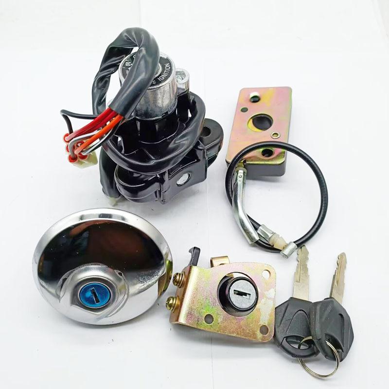 Ignition Switch Lock Gas Cap Set Lock Key For Suzuki GZ125 1998/1999/2000/2001/2002/2003/GZ250 1999/2000/2001/2002/2003-2011