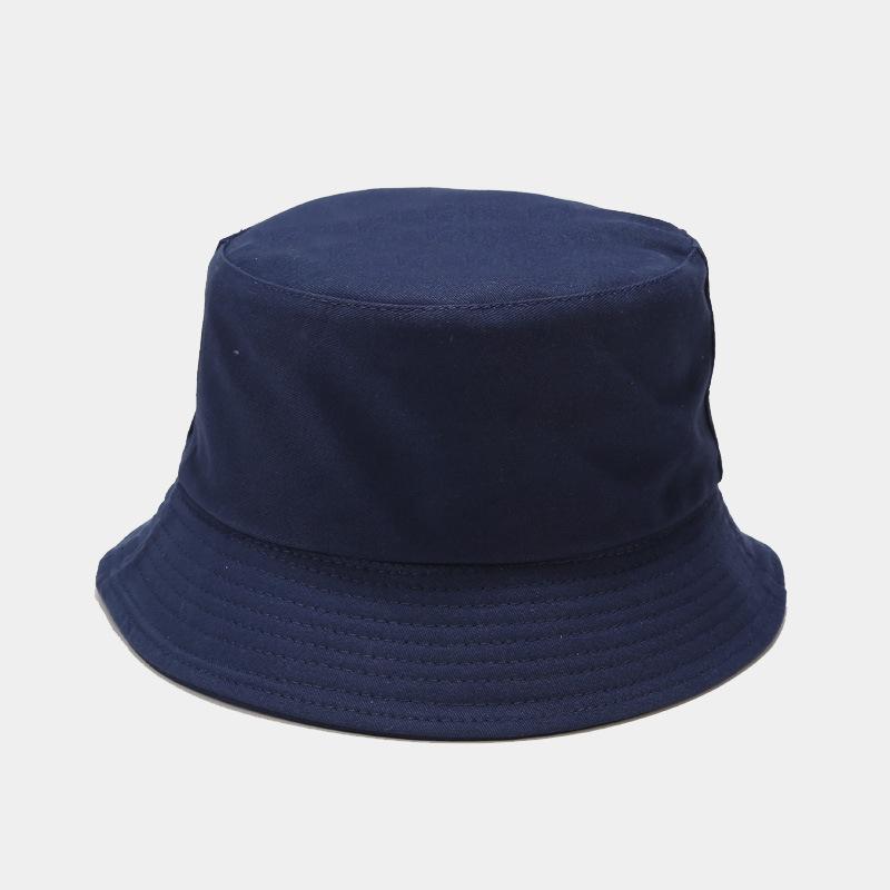 European and American New Solid Color Light Board Double-sided Bucket Hat Outdoor Sunscreen Simple Sun Hat Foldable Basin Hat