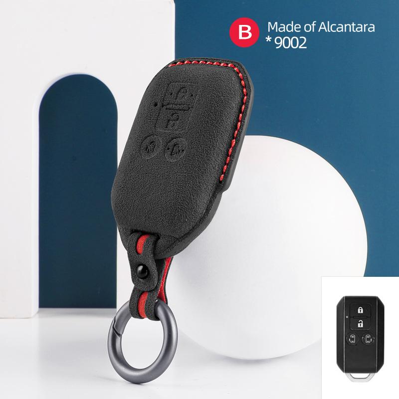 Pro Suzuki Spacia MK53S Jimny Sierra Swift Wagon 4tlačítkový obal na klíč od auta Alcantara Semišová klíčenka Ochranný kryt Příslušenství