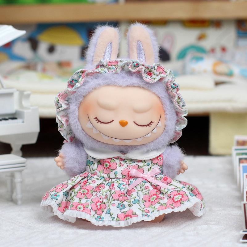 New Labubu Universal Doll Clothes Pendant Spring Blossom Series Doll Skirt