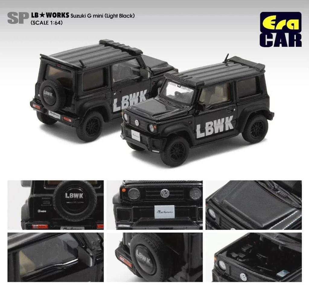 EraCar Suzuki Jimny Sierra Era Car X Liberty Walk LB Works Light Black Diecast 1/64 - G-mini