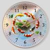 Simplicity Hands Wall Clocks Cute Silent Study Kitchen Digital Wall Clocks Creativity Plastic Home Decor Reloj De Pared MHBGZ