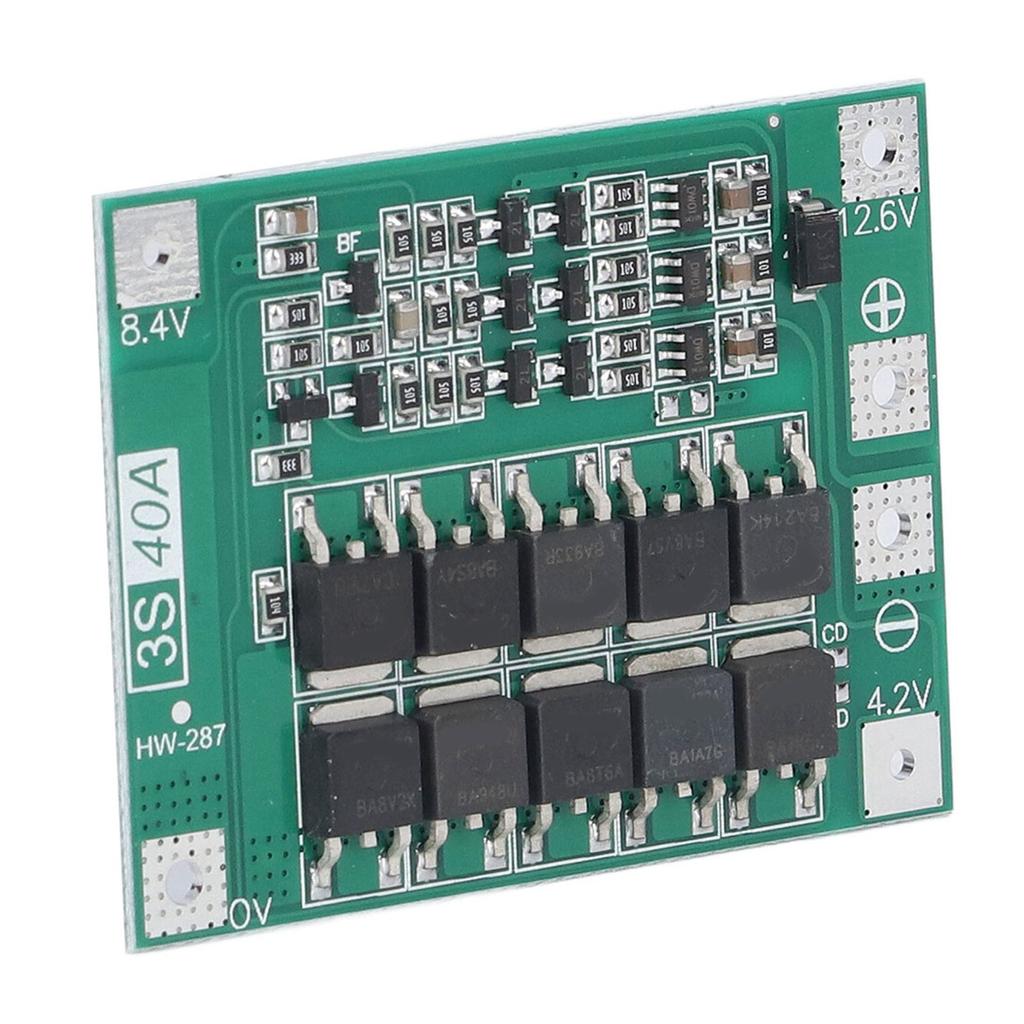 Placă Protecție Baterie 3S 40A Celulă Litiu 18650 Modul Încărcare Echilibrată 12.6V?13,6 V