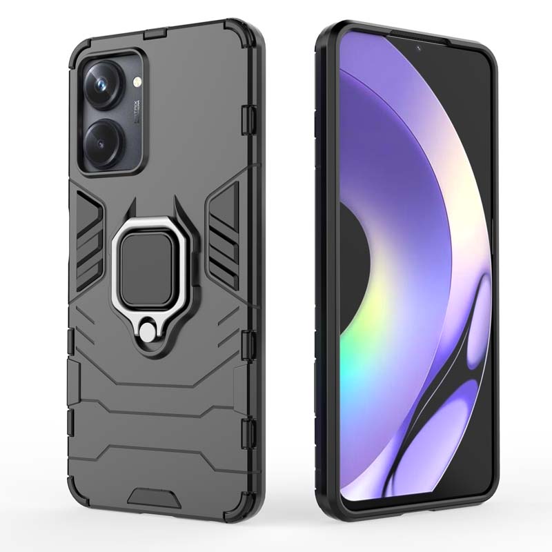 Shockproof Case For Realme 10 11 Pro Plus 9 9i RMX3630 4G 5G Cover Ring Stand Armor Back Coque for OPPO A17 A17K Phone Case