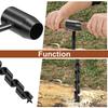 Hand Drill Carbon Steel Manual Auger  Drill Portable Manual Survival Drill Bit Wood Punching Tool Outdoor Camping Hiking Jungle