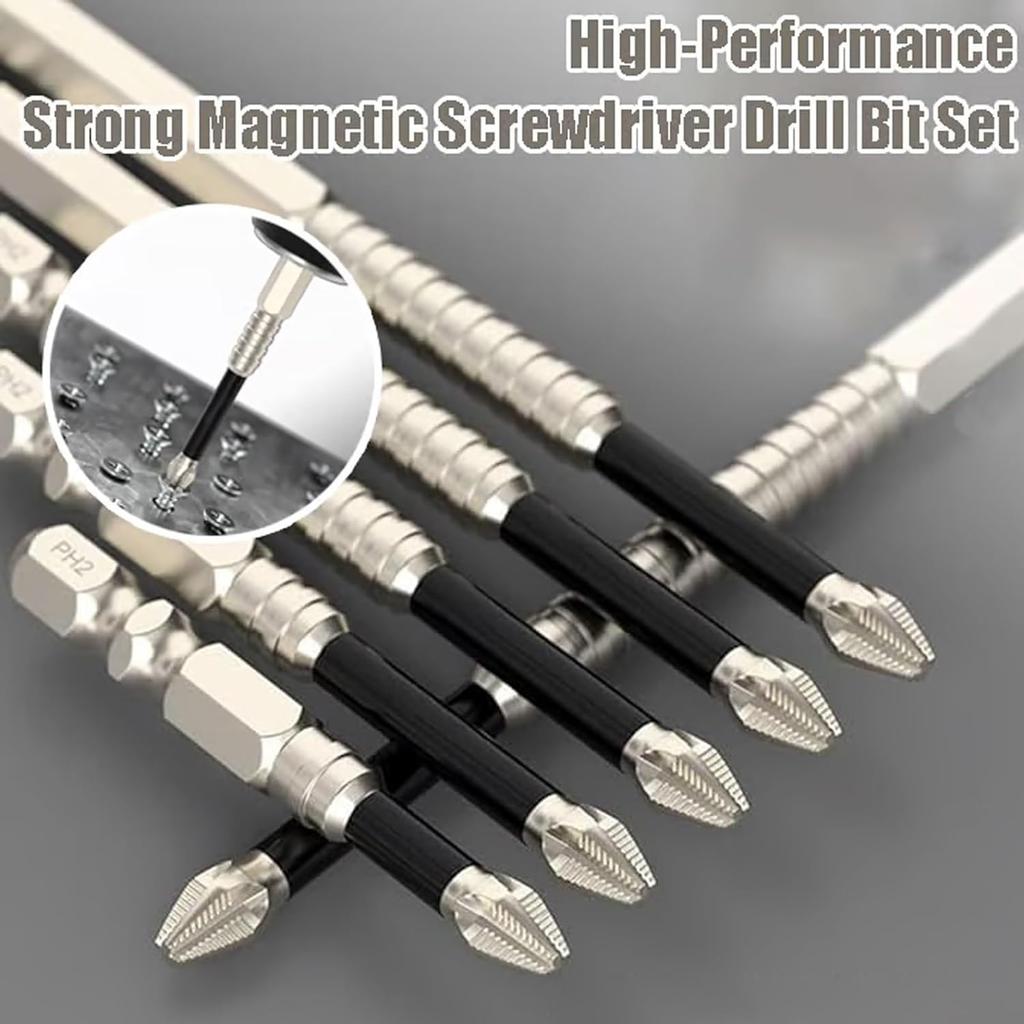 Tidepick High-Magnetic Screwdriver Drill Bit Set, Lagonshop Strong Magnetic Durability Driver Bit, Anti-Slip Magnetic Electric Screwdriver Set,