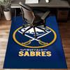 Buffalo Team Spirit Floor Mat for Living Room, Game Rooms, Office, Bedroom, Office Floor Mat Playful Design, Christmas Fan Gifts