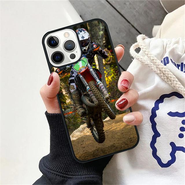 Dirt MX Bike Motocross Coque Shell For iPhone 17 Air 15 16 14 13 12 Pro Max 11 Pro Max Plus Phone Case Cover