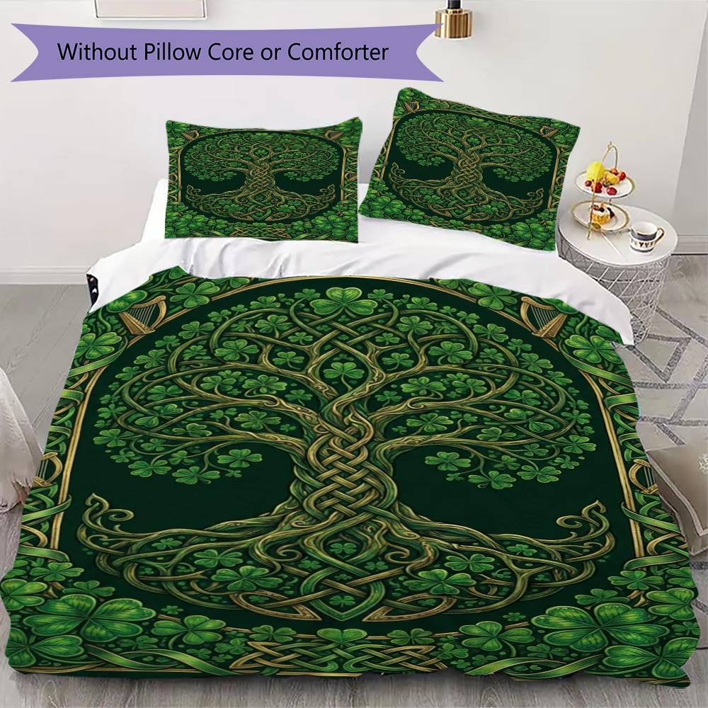 Tree of Life Pattern Bedding uilt Set uilt Cover Pillowcase Home Decoration Birthday Gift (1 * duvet cover + 2 * pillowcase  without core)144