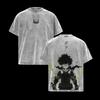 2025 Izuku Midoriya Graphic T-shirt My Hero Academia Anime Washed Oversized T Shirt Men Women Clothing Polyester Short Sleeve Tees