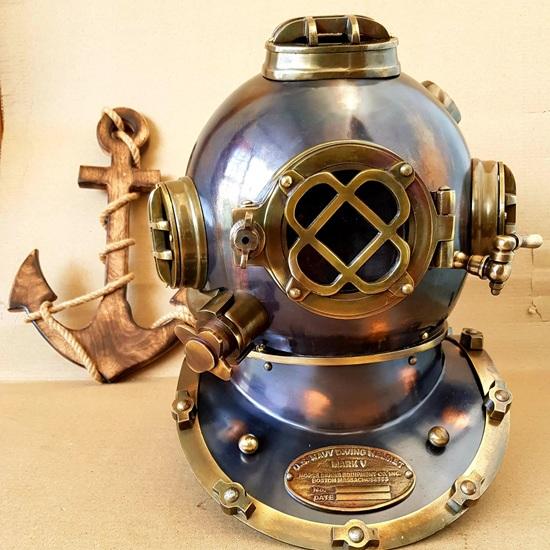 Scuba Diving Helmet 45.72 Cm Mark V Deep Diving Divers Helmet Sea Nautical Helmet Gift