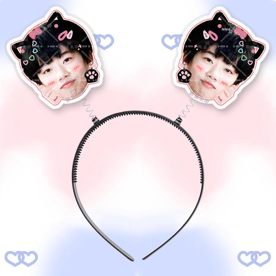 Zhang Hanrui 3D Headband Hair Clip with Picture - Concert Merchandise Support