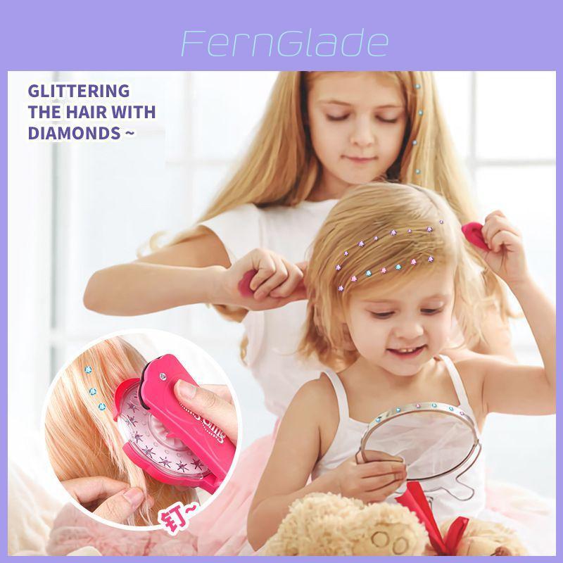 Faites briller votre monde avec notre kit de décoration pour cheveux ! Outil de pâte de cristal DIY facile à utiliser pour ajouter de l'éclat à votre look quotidien !