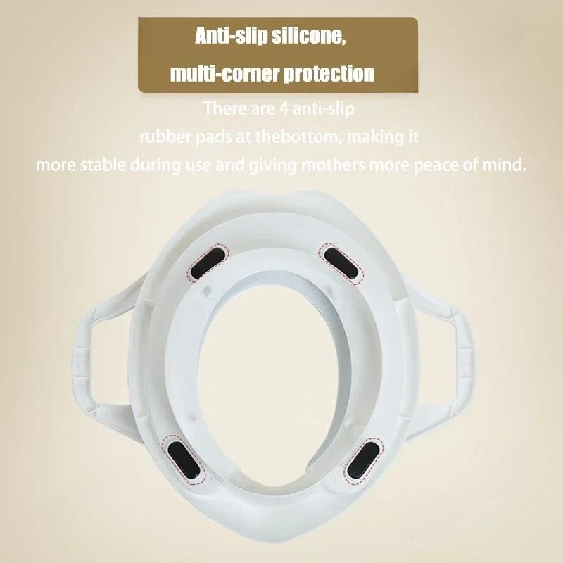 Children's Toilet Seat Cartoon Soft Baby Toilet Seat Portable Baby Toilet Training Toilet Chair Children Urinal Cushion Mat