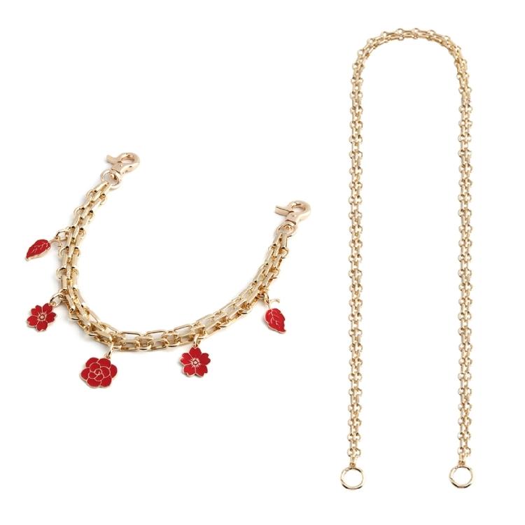 Unika Blomster Jordgubbsdesigner Kedjedekoration Väskprydnad För Väskor eller Handväska Erbjuder Hållbarhet Och Mode