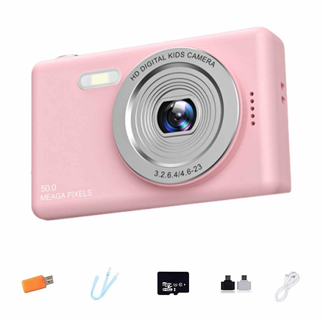 4K Digital Camera with Anti Shake Portable Selfie Camera 48MP High Resolution for Kids Starter Children Student Girl Boy
