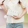 New Medium and Long Fashion Women's Wallet Women's Clutch Bag Wallet Change Bag Mobile Phone Bag Diamond Hairball Card Bag