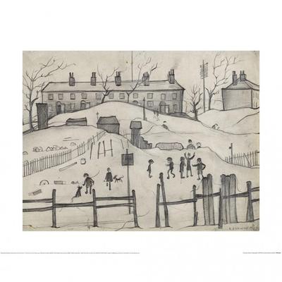 L.S. Lowry Houses In Broughton 1937 Print