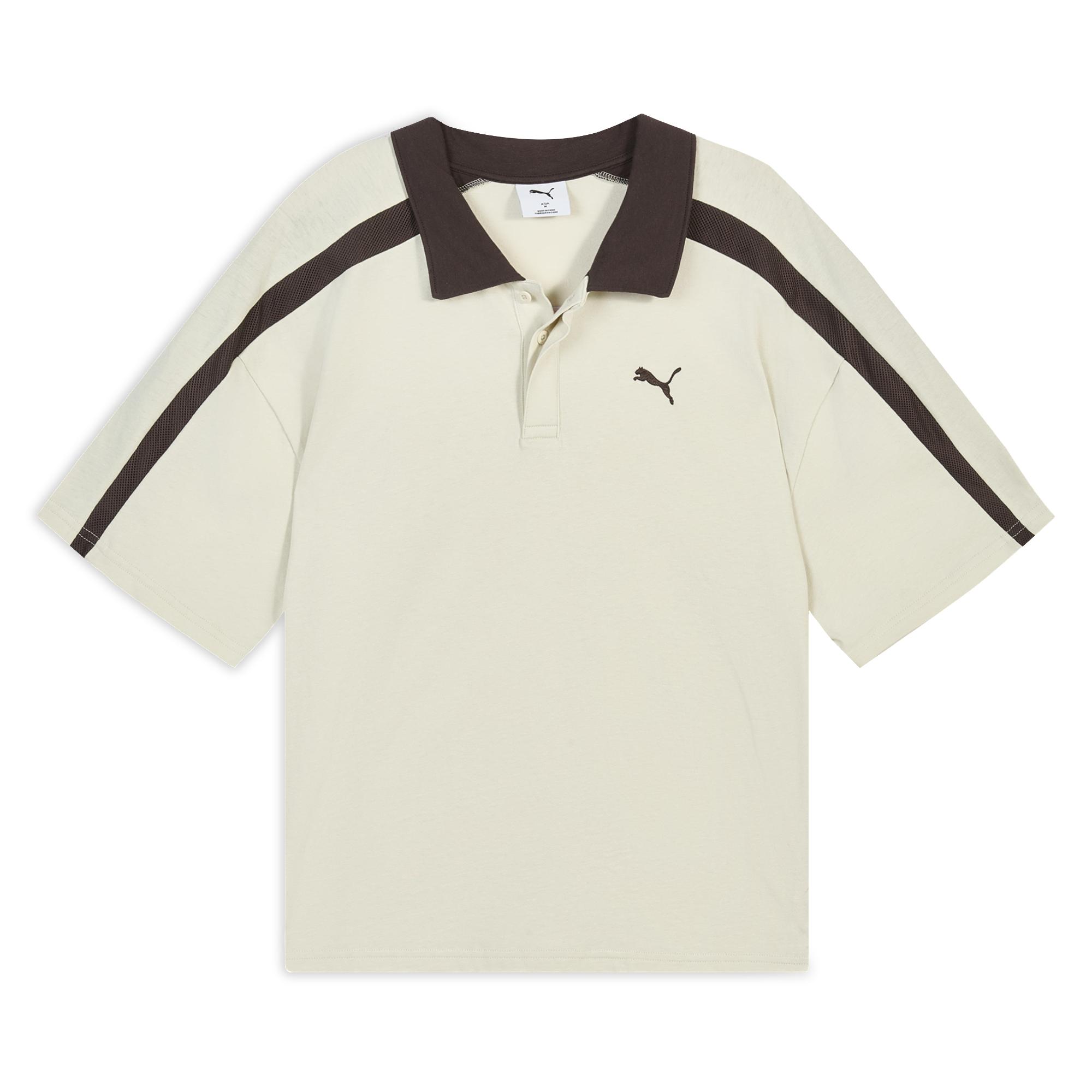 Puma T7 Retro Color Block Loose Fit Short Sleeve Polo Shirt Men tops 638458-87 S