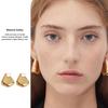 1 Pair Chunky Earrings for Women, Polished Geometric Dangle Earrings, Large Statement Jewelry Accessories