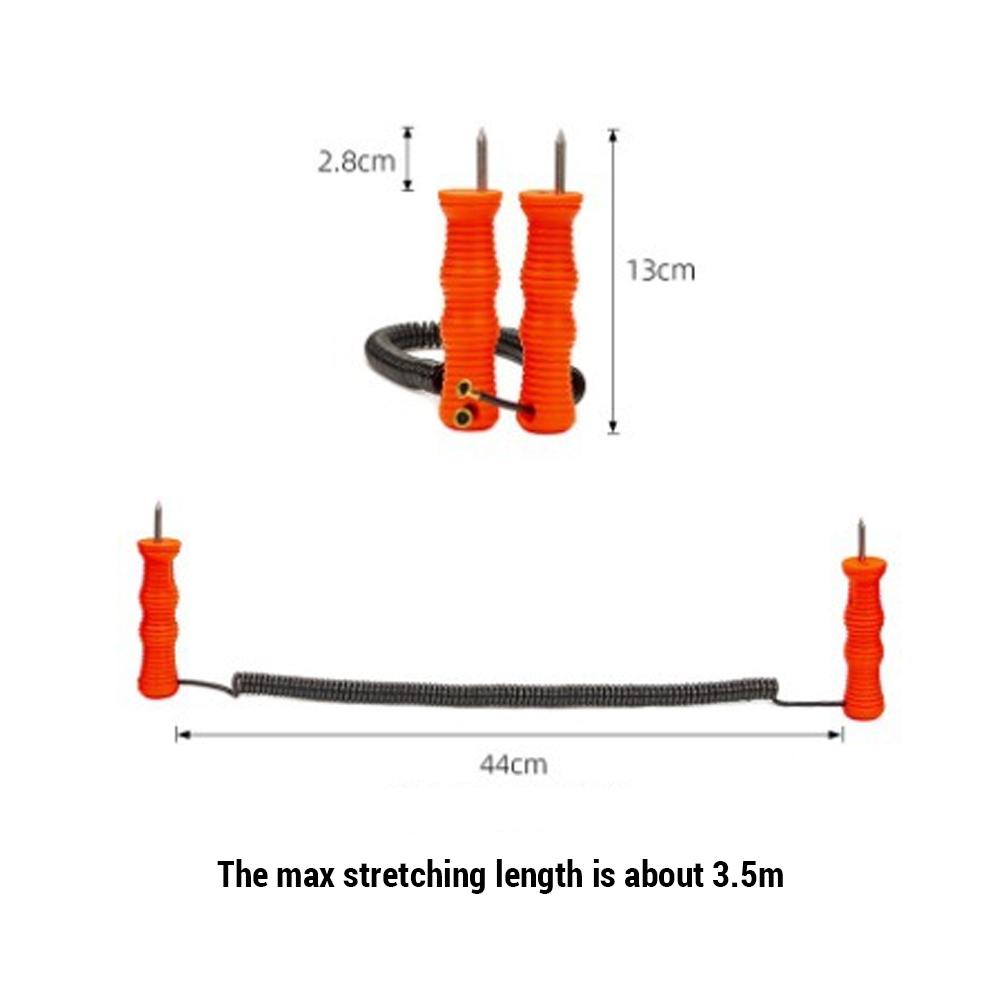 Receivable Ice Picks Kit   Ice Fishing Accessory with Threaded Anti-Slip Grip for Winter Outdoor Activities