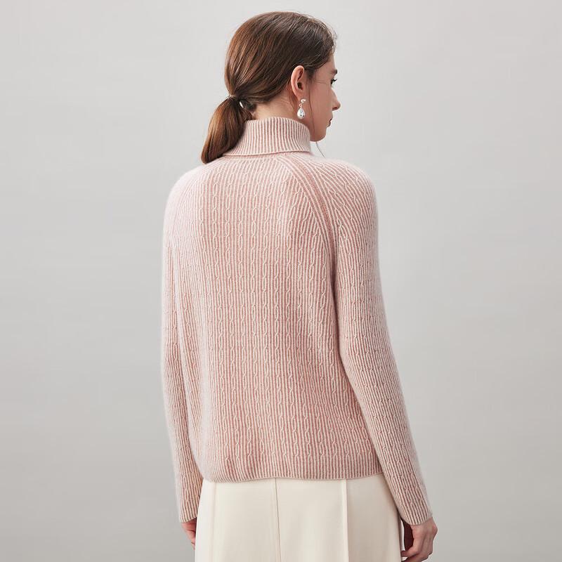 Kemengboka Women's Loose Fit Cashmere Turtleneck Sweater