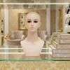 Mannequin Head Bust SkinToneToned Female Smooth Finished