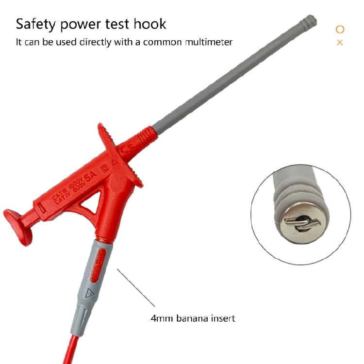 IC Test Hook Clip Used for Multimeter Clamp Meter J.30042 Test Hook Clip Professional Flexible Grabber Probe