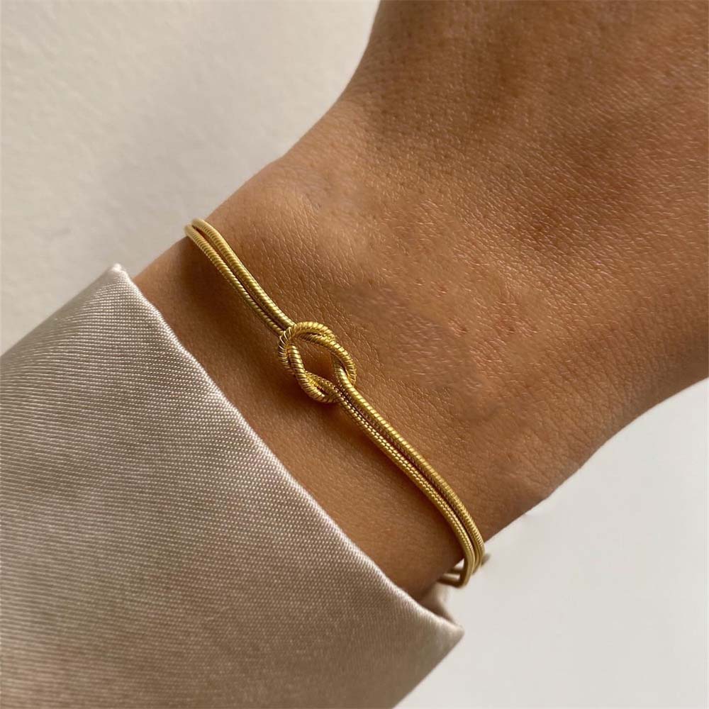 Stainless Steel Bracelets Vintage Fashion Woven Twist Texture Bangles for Women Men Jewelry Statement Streetwear Goth Gifts