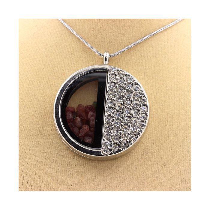 Stones and Minerals. Raw Multicolor Tourmaline Necklace. Half-circle Model.