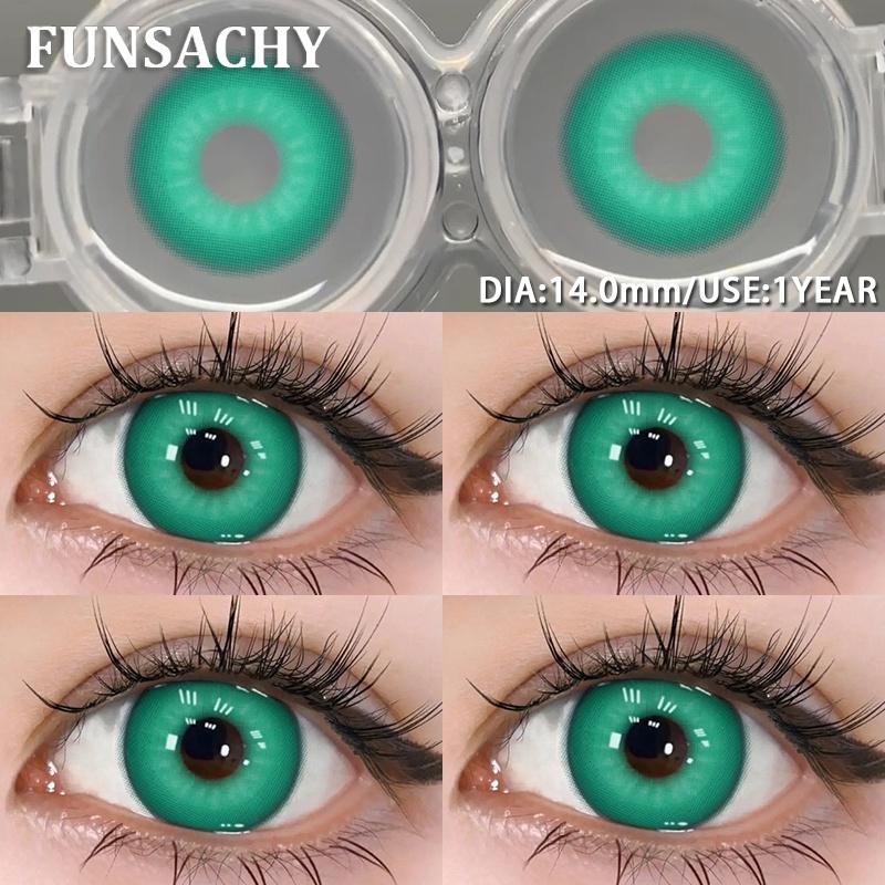 FUNSACHY 1 Pair FROYA Colored Contact Lenses Anime Cosplay 14.0mm Softlens Halloween Makeup Party Eye Contacts Yearly Cosmetics