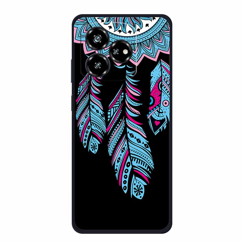 Funda For ZTE Axon 60 Lite Case Cute Cartoon Cat Black Silicone Soft Phone Case For ZTE Blade V60 Axon 60 Back Cover Case 60lite