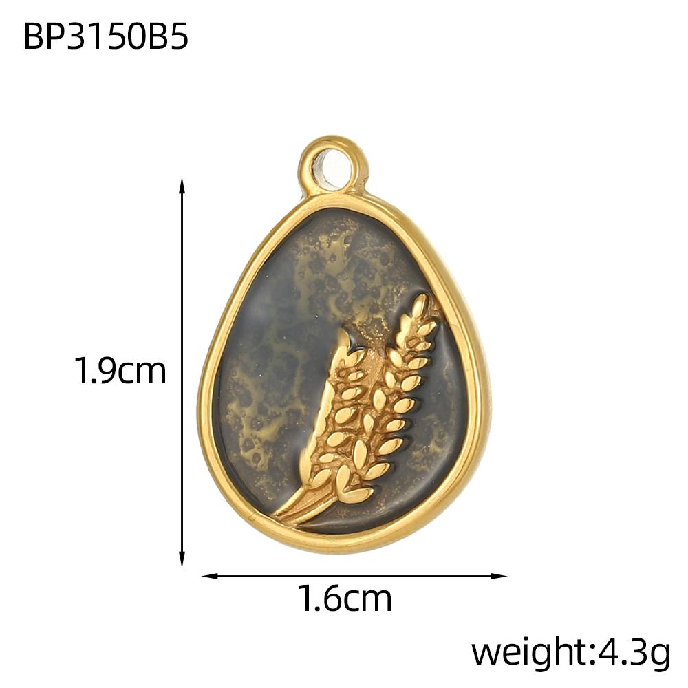 

CARLIDANA DIY Jewelry Accessories Stainless Steel Enamel Tulip Flower Series Pendant Fashion Jewelry Pendant Gold Plated Charms