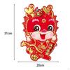 2 Pcs Chinese Year Door Sticker Dragon Wall Decoration